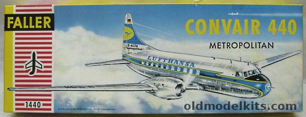 Faller 1/98 Convair 440 Convairliner Metropolitan - Lufthansa, 1440 plastic model kit